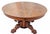 Brown Victorian Antique 1890s Round Tiger Oak Dining Table With Carved Lion Heads For Sale - Image 8 of 16