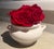 A beautiful example of early American art pottery, this marked Roseville jardiniere from the Rosecraft Colors line...