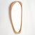 This well scaled mirror is framed with a teak wood. A beautiful grain with a smooth, honed finish. With it, s unique...