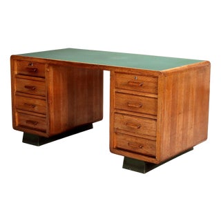 Vintage Writing Desk in Oak, 1950s For Sale