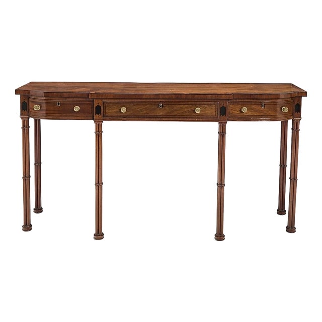 George III Style Mahogany Sideboard Serving Table by Burton-Ching For Sale