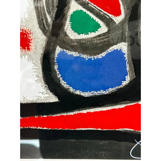 Joan Miró Joan Miro Oiseau Solaire, Oiseau Lunaire 1967 Color Lithograph Hand Signed, Coa 1967 For Sale - Image 4 of 12
