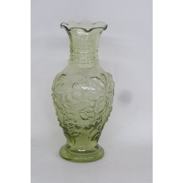 Imperial Glass Loganberry Embossed Ruffle Rim Small Vase 4640b For Sale In Miami - Image 6 of 11