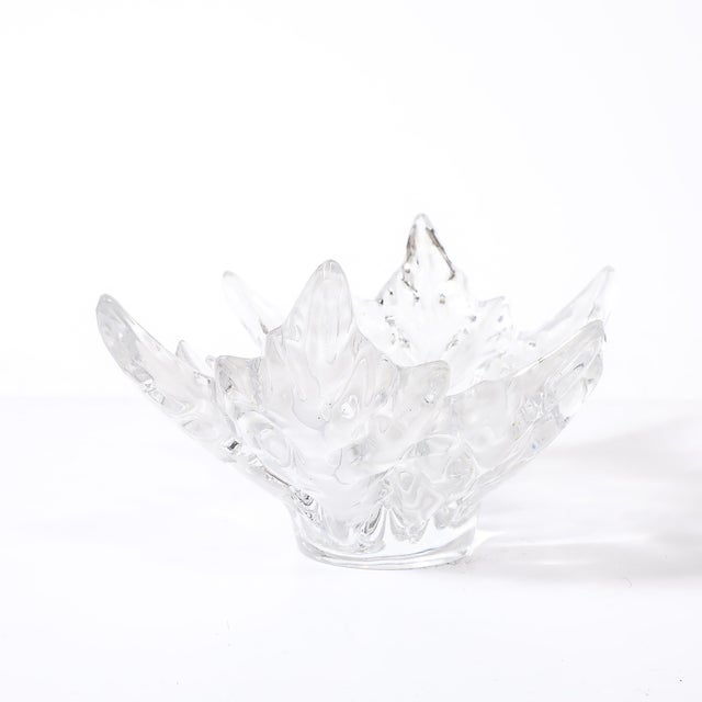 Mid-Century Modernist Crystal "Champs Élysées" Centerpiece Bowl Signed Lalique For Sale - Image 10 of 18