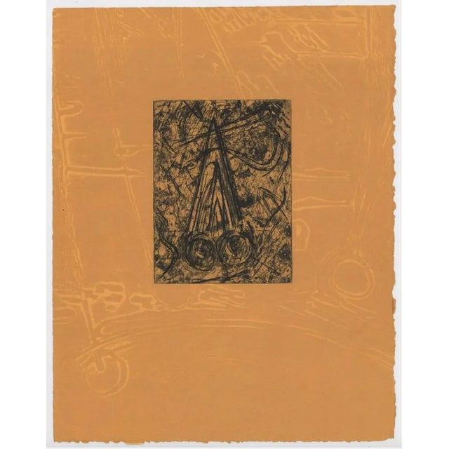 1995 etching printed over lithograph. Illegibly pencil signed, dated and numbered 17 of 47 on the back.