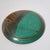 Late 20th Century Handmade Studio Pottery Abstract Emerald and Plum Swirl Glazed Stoneware Dish For Sale - Image 12 of 14