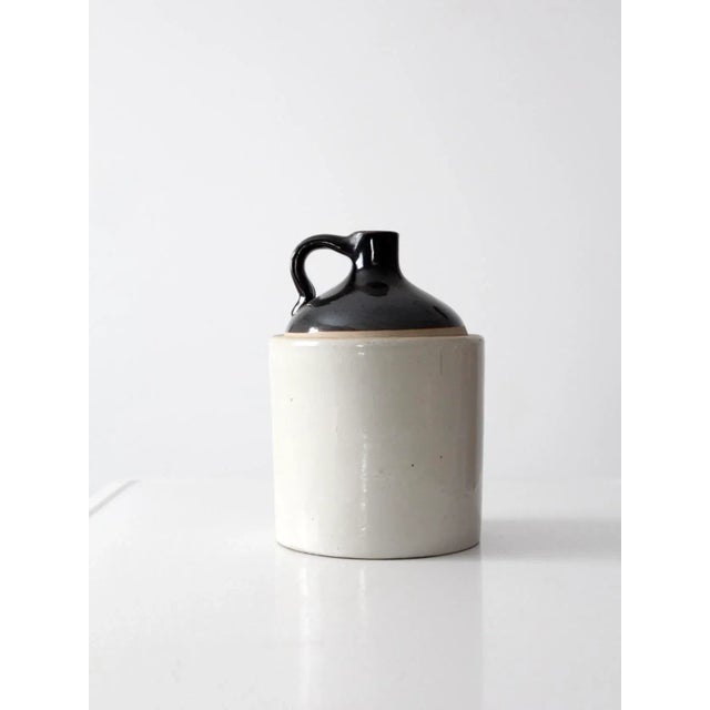 Ceramic Antique Western Stoneware Crock Jug For Sale - Image 7 of 9