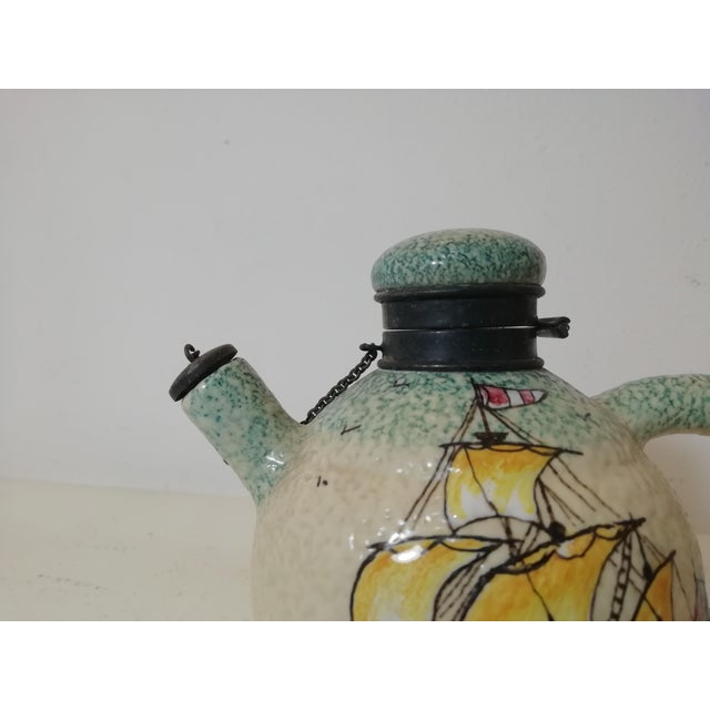 Rosolio Set from Casa Dellarte Albisola Capo, Italy, 1930s, Set of 7 For Sale - Image 9 of 15