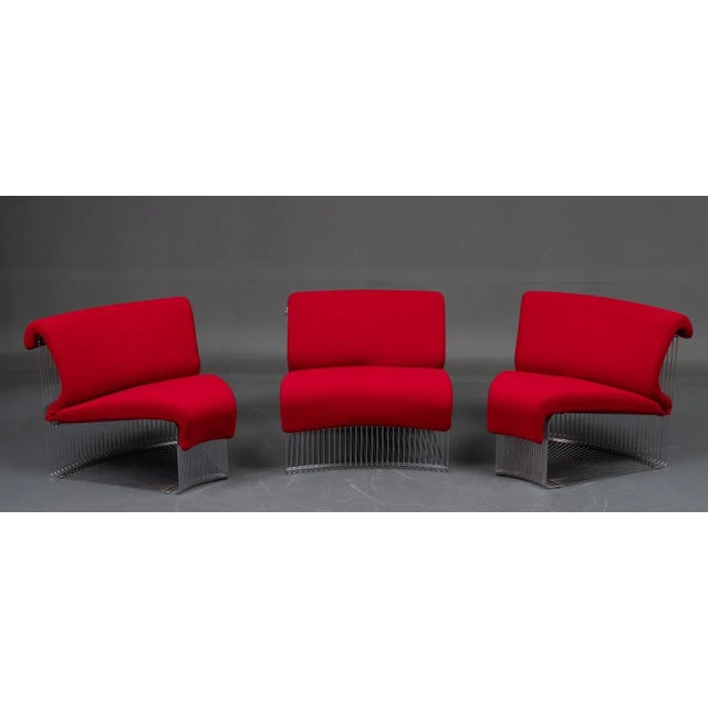 Pantanova Lounge Chairs by Verner Panton for Fritz Hansen, 1970s, Set of 3 For Sale - Image 6 of 9