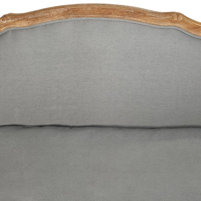 Gray Ballard Designs Louis XV Style French Rococo Settee Loveseat 59" For Sale - Image 8 of 15