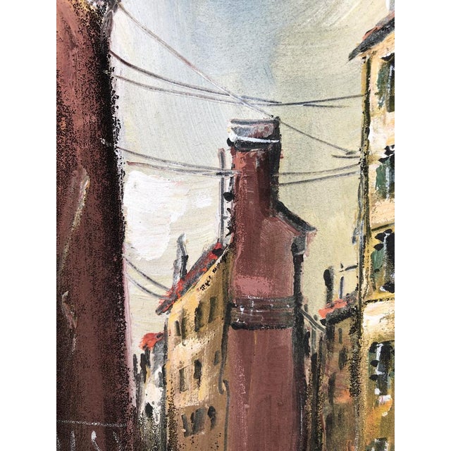 Hermann Urban, Vue urbaine animée, Oil on Wood, Framed For Sale - Image 5 of 10