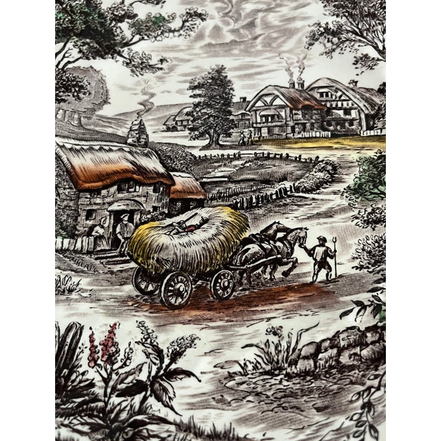 Ceramic Early 20th Century Yorkshire Ironstone Plates - a Pair For Sale - Image 7 of 10