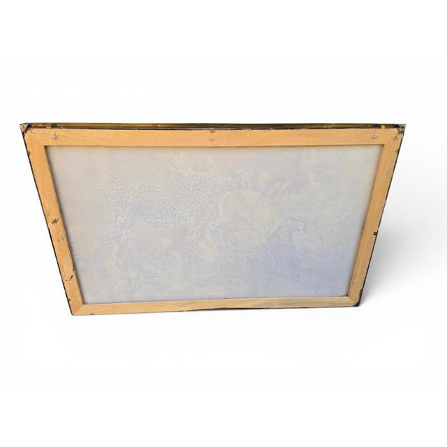 Monumental African Batik Leopard Panels by Babo, 1977 For Sale - Image 13 of 15