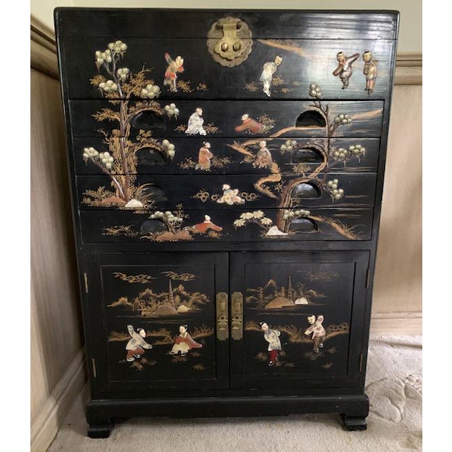 Asian Flatware Cabinet Storage Unit Chairish