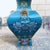 Pair of Monumental Vintage Cloisonné Enamel Fang Zun Vases – Beast Mask & Archaic Motif For Sale - Image 9 of 9