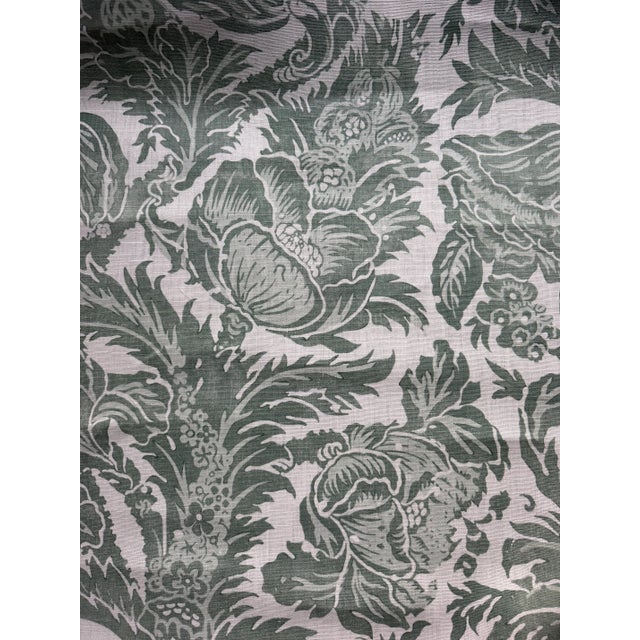 Lee Jofa Lee Jofa Marion Linen Print Sage Fabric 2 1/2 Yards For Sale - Image 4 of 6