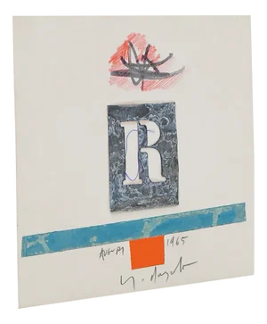 Sergio d'Angelo, Composition, 1960s, Mixed Media on Cardboard and Collage