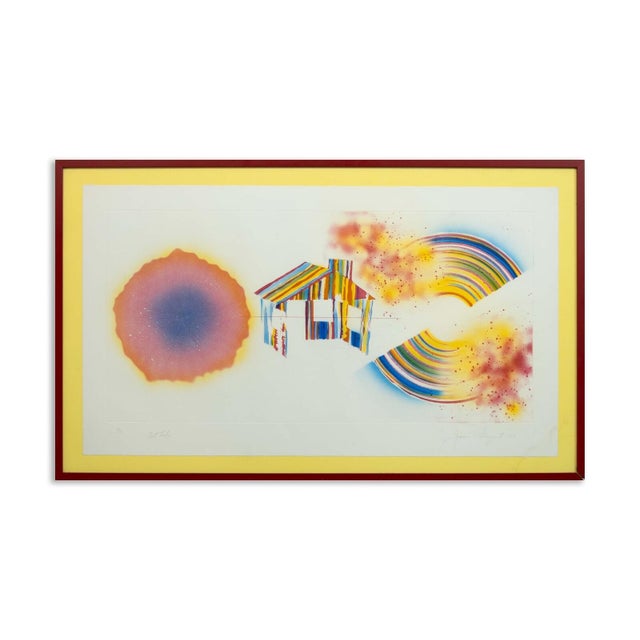 A contemporary etching and aquatint printed on Pescia Italia paper titled "Hot Lake (State 1)" by James Rosenquist. Hand...