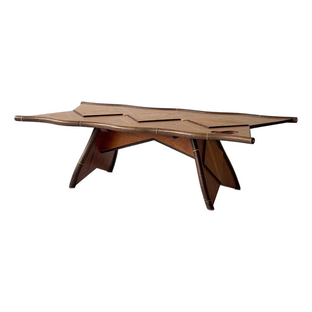 Inlaid Studio Made Coffee Table by Steven Spiro For Sale