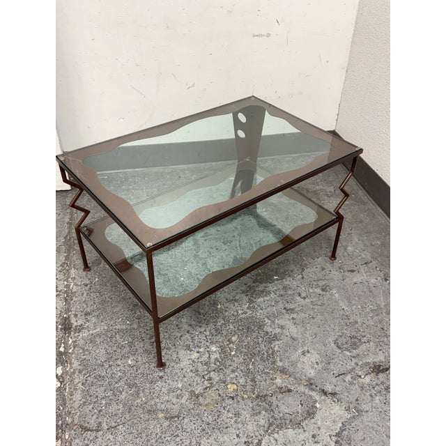 Gregory Hawthorne Circa 1997 Gregory Hawthorne Steel Coffee Table, Signed For Sale - Image 4 of 12