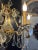 Pair of 1980s Contemporary Rococo Style Brass and Crystal Bi Level Three Light Sconces For Sale - Image 10 of 12
