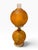 Vintage Amber Hobnail Glass Double Globe Table Lamp Striking vintage table lamp featuring two sculptural amber glass...