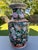Vintage Chinese Ceramic Vase W/Butterflies, Flowers & Pomegranate Fruit Handles For Sale - Image 16 of 16