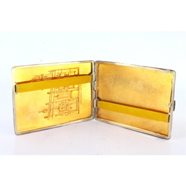 Silver Cigarette Case with Relief of the Jerónimos Monastery For Sale - Image 4 of 9