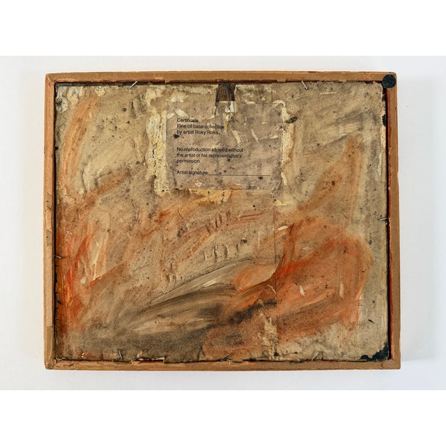 Roky Roka Fine Oil Base Collection Figures Abstract Framed Portrait For Sale - Image 4 of 9
