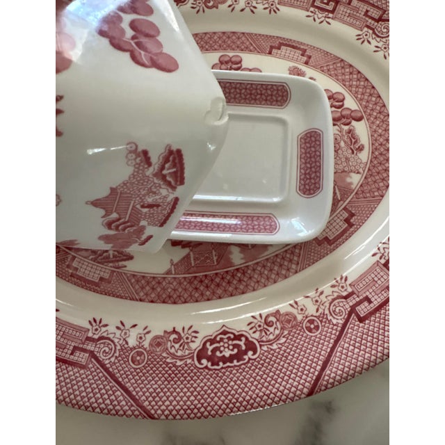 Vintage Pink Willow Rosa Chinoiserie Dinner Set Made in England - A Set of 38 Pieces For Sale - Image 12 of 12