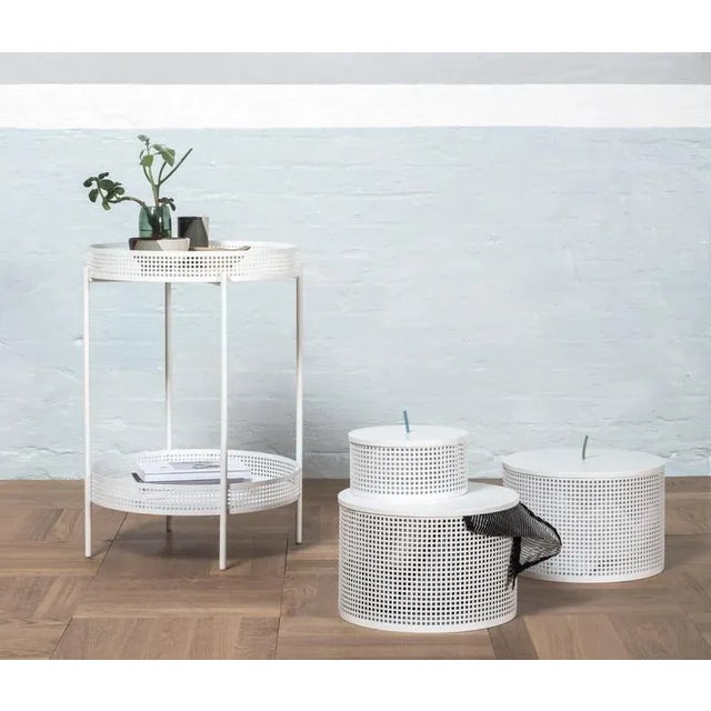 Contemporary White Ami Side Table by OK Design For Sale - Image 3 of 6