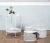 Contemporary White Ami Side Table by OK Design For Sale - Image 3 of 6