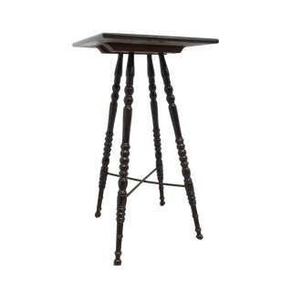 Victorian Bobbin Mahogany Hall Lamp Table For Sale