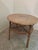 Antique American 2-Tier Woven Wicker Parlor Table With Metal Boot Feet For Sale - Image 12 of 15