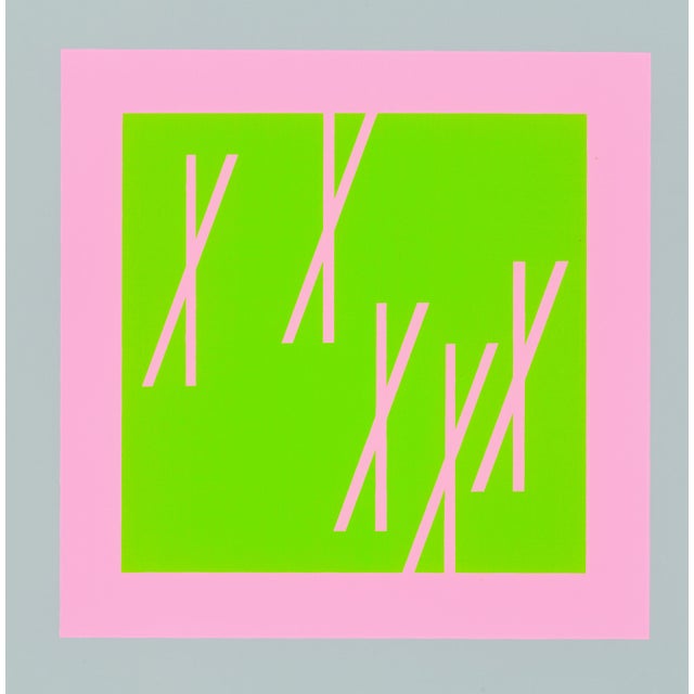 Original first edition silkscreen from Josef Albers "Interaction of Color", published by Yale University Press in 1963 as...