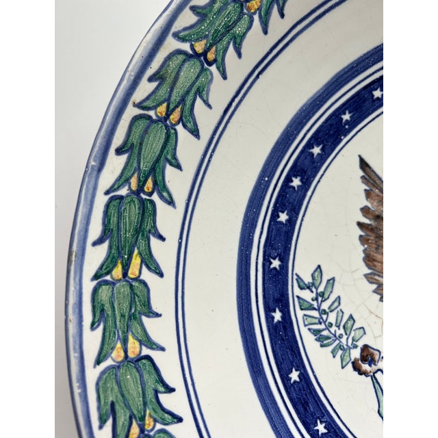 Handpainted Bowl With the Seal of the United States "E Pluribus Unum" ("Out of Many, One") For Sale - Image 4 of 9