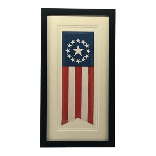 13 Star Banner From Centennial Held in Philadelphia in 1876 For Sale