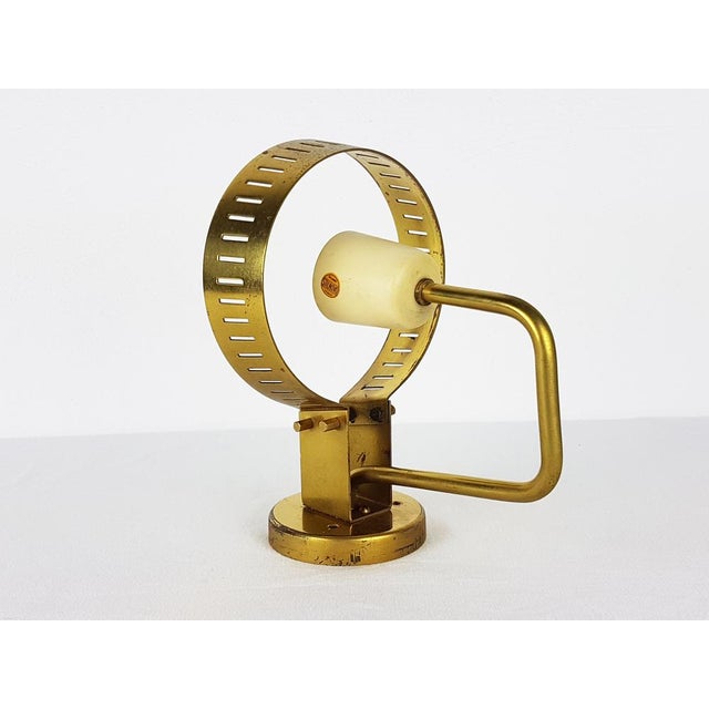 Large Brass and Glass Sconce by Bruno Gatta for Stilnovo, 1959 For Sale - Image 6 of 11