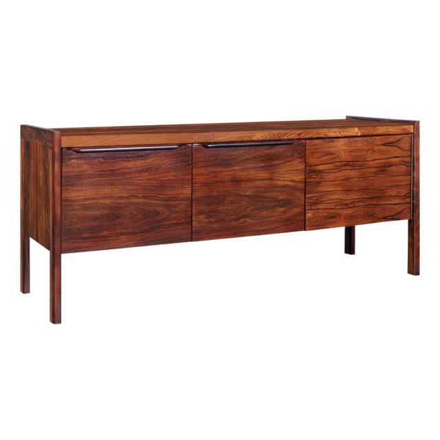 Mid-Century Modern Brazilian Rosewood Credenza, 1960s For Sale