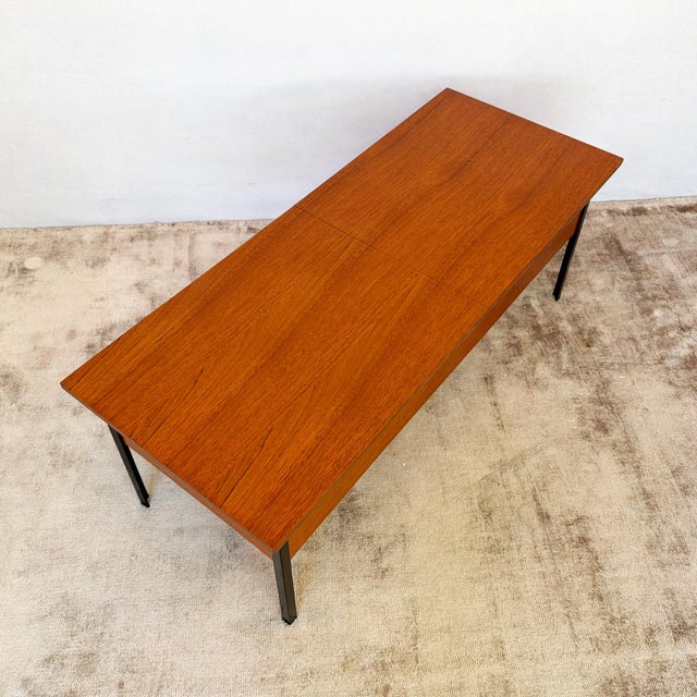 Teak Coffee Table with Storage from Myer Twin, 1970s For Sale - Image 6 of 8