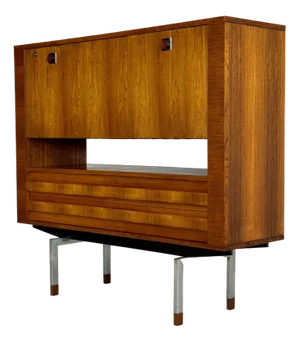 Mid-Century Rosewood Bar Cabinet from Belform, 1950s