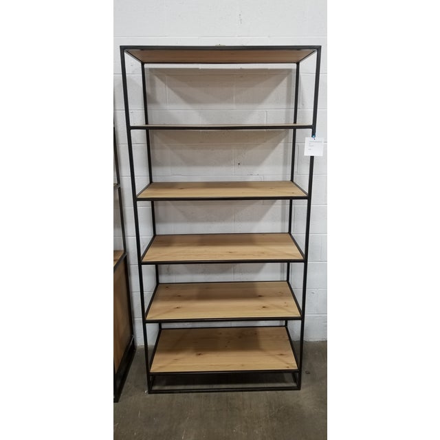 West Elm Industrial Open Bookcase Chairish