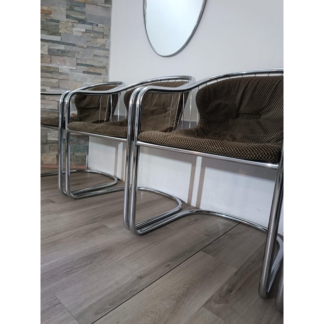 Series S Cantilever Chairs by Gastone Rinaldi for Rima, 1970s, Set of 4 For Sale - Image 9 of 15