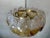 Gold Vintage Murano Frozen Leaves Chandelier in Bicolor For Sale - Image 8 of 13