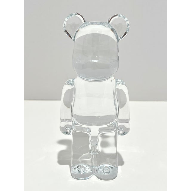 Baccarat Be@rbrick Clear Crystal Figurine Created in Collaboration With Japanese Brand Medicom For Sale - Image 9 of 9