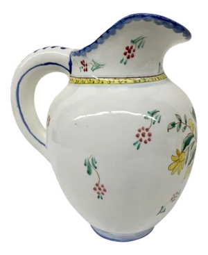 Large Hand Painted Artisan Pitcher