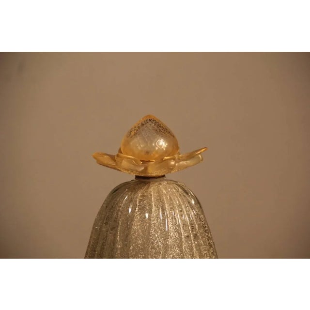 Vintage Italian Murano Glass Table Lamp, 1970s, Set of 2 For Sale - Image 6 of 11