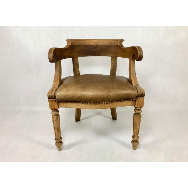 Louis Philippe Office Chair in Oak, 1800s For Sale - Image 12 of 16