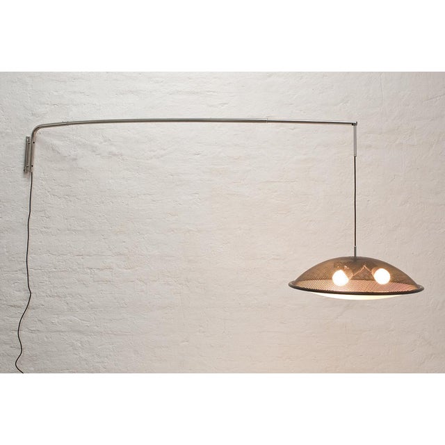 Italian Adjustable Wall Light with Long Arm For Sale - Image 4 of 4