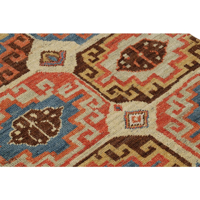 2010s Rug & Kilim’s Tribal Style Rug With Primitivist Geometric Pattern and Medallions For Sale - Image 5 of 7